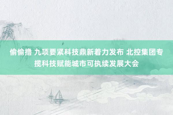 偷偷撸 九项要紧科技鼎新着力发布 北控集团专揽科技赋能城市可执续发展大会